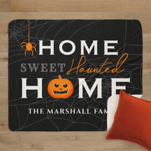 Halloween Thuis Zoete Geheime Thuis Familienaam Sherpa Deken