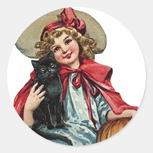 Halloween  ticker ronde sticker (Voorkant)