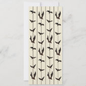 Halloween Ticket Haunted House Party Horror Kaart (Achterkant)