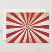 Halloween Ticket Party Uitnodiging Circus Scare (Achterkant)