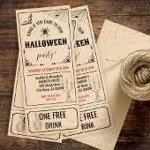  Halloween Ticket Uitnodiging