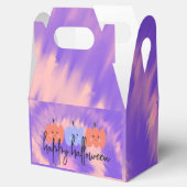 Halloween Tie Dye Pompoen Hand Getekend  Bedankdoosjes (Geopend)