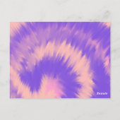 Halloween Tie Dye Pompoen Hand Getekend Briefkaart (Achterkant)
