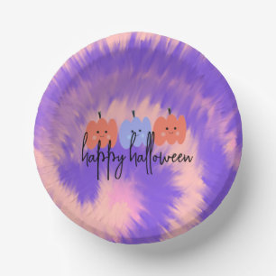 Halloween Tie Dye Pompoen Hand Getekend   Papieren Kommen