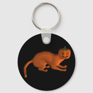 Halloween Tiger Cat Sleutelhanger