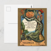 Halloween-tijd Briefkaart (Voorkant / Achterkant)