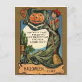 Halloween-tijd Briefkaart (Voorkant)