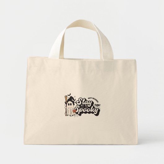 Halloween, tijd voor terreur mini tote bag (Voorkant)
