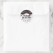 Halloween Til Death Bloed Splatter Bruiloft Label (Tas)