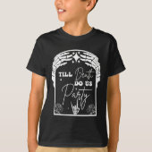 Halloween Til Death Do Us Party Chelorette Matchin T-shirt (Voorkant)