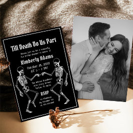 Halloween Till Death Do Us Part Bridal Shower Kaart