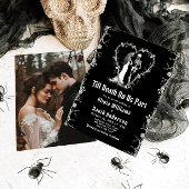 Halloween Till Death Do Us Part Gothic Wedding Kaart