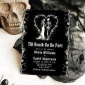Halloween Till Death Do Us Part Gothic Wedding Kaart