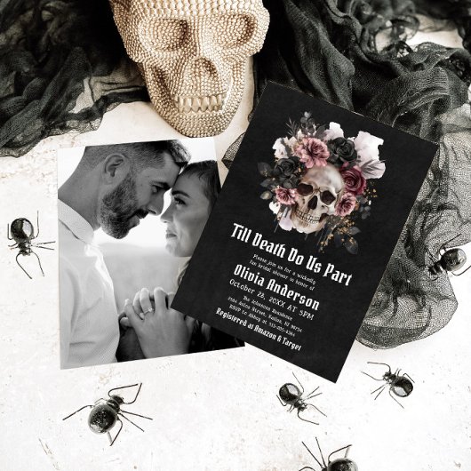 Halloween Till Death Do Us Part Vrijgezellenfeest Kaart