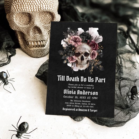 Halloween Till Death Do Us Part Vrijgezellenfeest Kaart