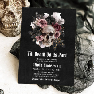 Halloween Till Death Do Us Part Vrijgezellenfeest Kaart