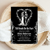 Halloween Till Death Do Us Part Vrijgezellenfeest Kaart