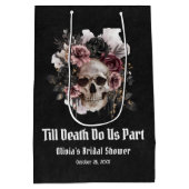 Halloween Till Death Do Us Part Vrijgezellenfeest Medium Cadeauzakje (Achterkant)