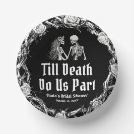 Halloween Till Death Do Us Part Vrijgezellenfeest Papieren Kommen