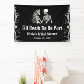 Halloween Till Death Do Us Part Vrijgezellenfeest Spandoek (Insitu)