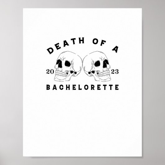 Halloween Till Death Do us Party Dood van een Bach Poster (Voorkant)