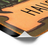 Halloween Time Dark Witch Greeting Poster (Hoek)