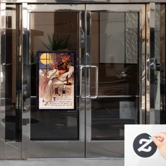  halloween Time Faeries en Slaapmeisjes Raamsticker (Kantoordeur)