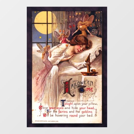  halloween Time Faeries en Slaapmeisjes Raamsticker (Vel)