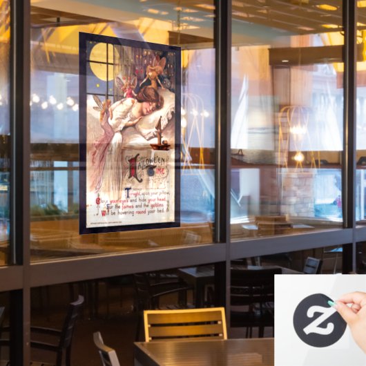  halloween Time Faeries en Slaapmeisjes Raamsticker (Restaurant Raam)