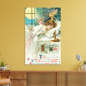 Halloween Time Fairies rond slaapvrouw Canvas Afdruk (Insitu (Woonkamer))