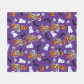 Halloween Time Fleece Deken (Voorkant (Horizontaal))