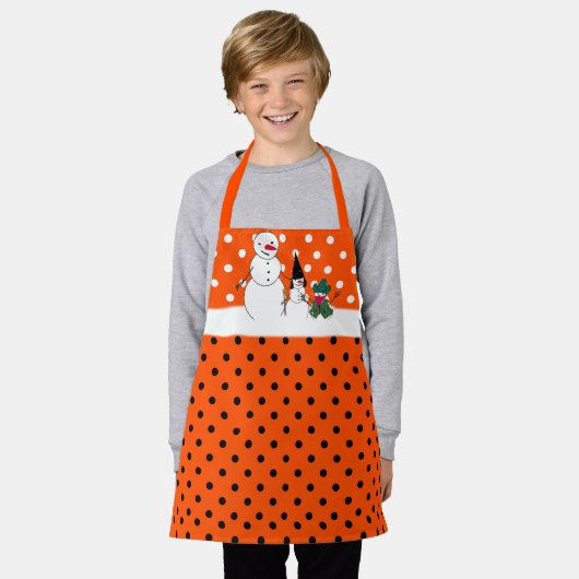 Halloween Time for Snowmen Schort (Gedragen)