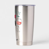 Halloween Time Spooky Geïsoleerde Drinkbeker (Links)