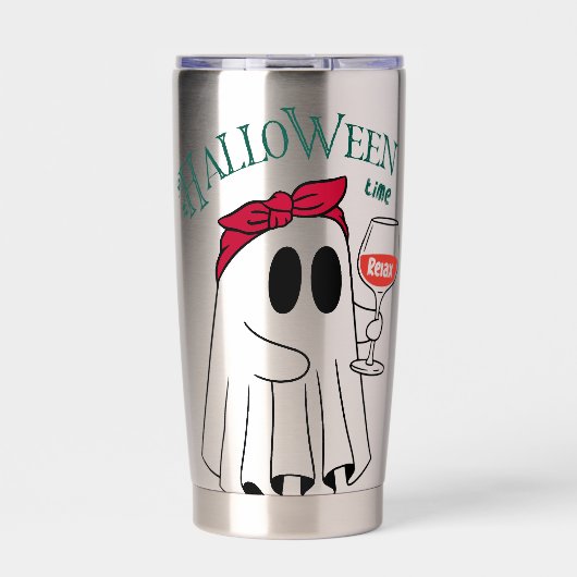 Halloween Time Spooky Geïsoleerde Drinkbeker (Voorkant)