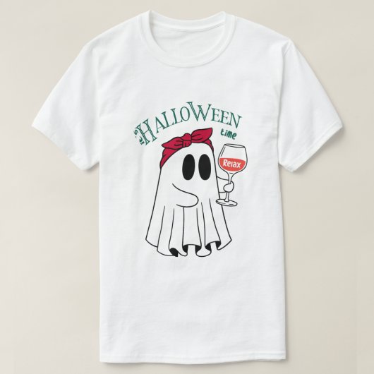 Halloween Time Spooky T-shirt (Design voorkant)