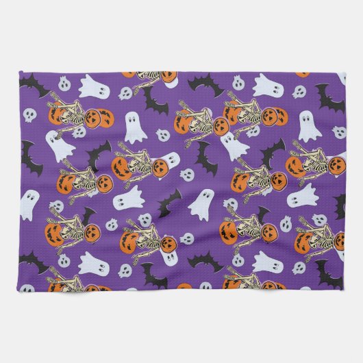Halloween Time Theedoek (Horizontaal)