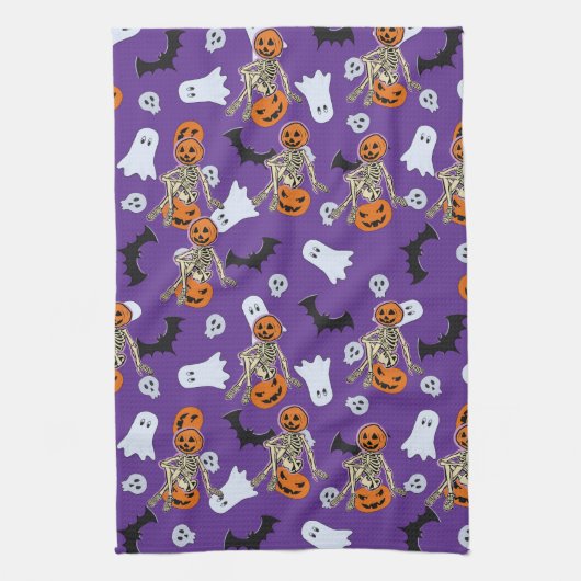 Halloween Time Theedoek (Verticaal)