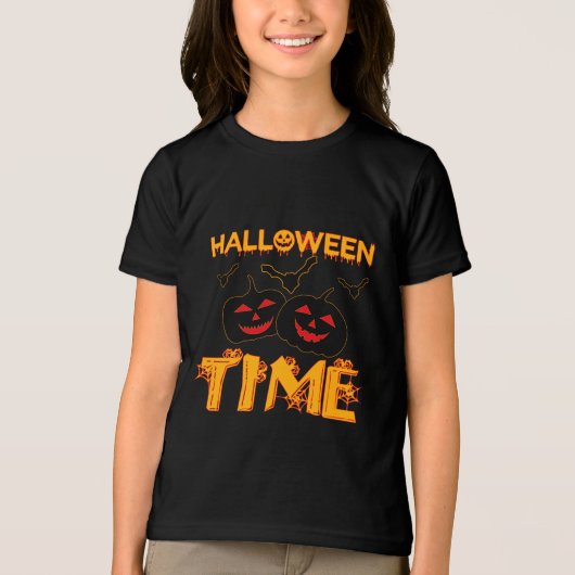 Halloween Time Tri-Blend Shirt (Voorkant)