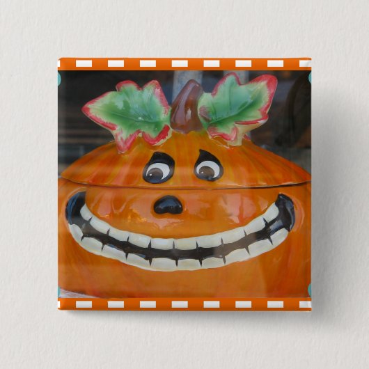 Halloween Time_ Vierkante Button 5,1 Cm (Voorkant)