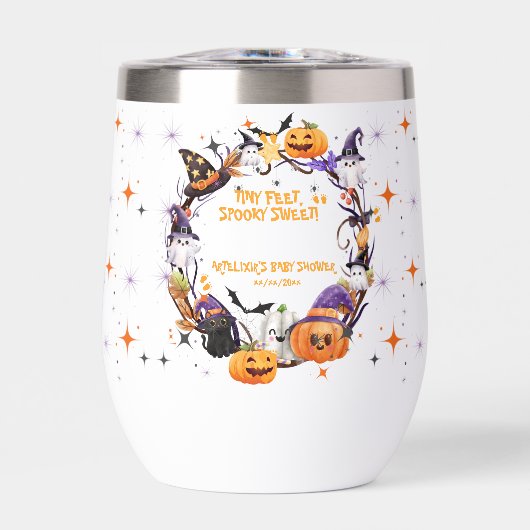 Halloween Tiny Feet, Spooky Sweet Baby shower (Voorkant)