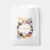 Halloween Tiny Feet, Spooky Sweet Baby shower Bedankzakje (Voorkant)