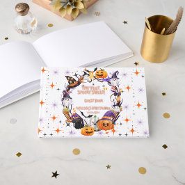 Halloween Tiny Feet, Spooky Sweet Baby shower Foli Gastenboek