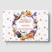 Halloween Tiny Feet, Spooky Sweet Baby shower Foli Gastenboek (Voorkant)