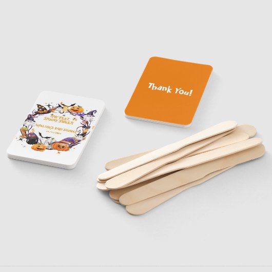 Halloween Tiny Feet, Spooky Sweet Baby shower Handwaaier (Niet-gemonteerd)