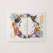 Halloween Tiny Feet, Spooky Sweet Baby shower Legpuzzel (Horizontaal)