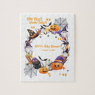 Halloween Tiny Feet, Spooky Sweet Baby shower Legpuzzel