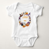 Halloween Tiny Feet, Spooky Sweet Baby shower Romper (Voorkant)