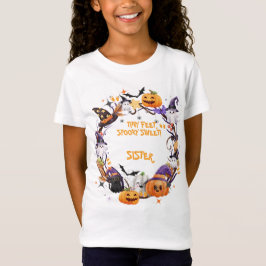 Halloween Tiny Feet, Spooky Sweet Baby shower SIS T-shirt