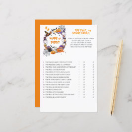 Halloween Tiny Feet, Spooky Sweet M/D Game