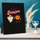 Halloween Tis The Season Retro Costume Groovy Wome Fotoplaat (Zijkant)